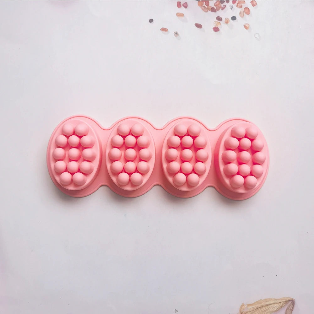 Silicone Soap Mold Massage Shape Mold for Soap Making