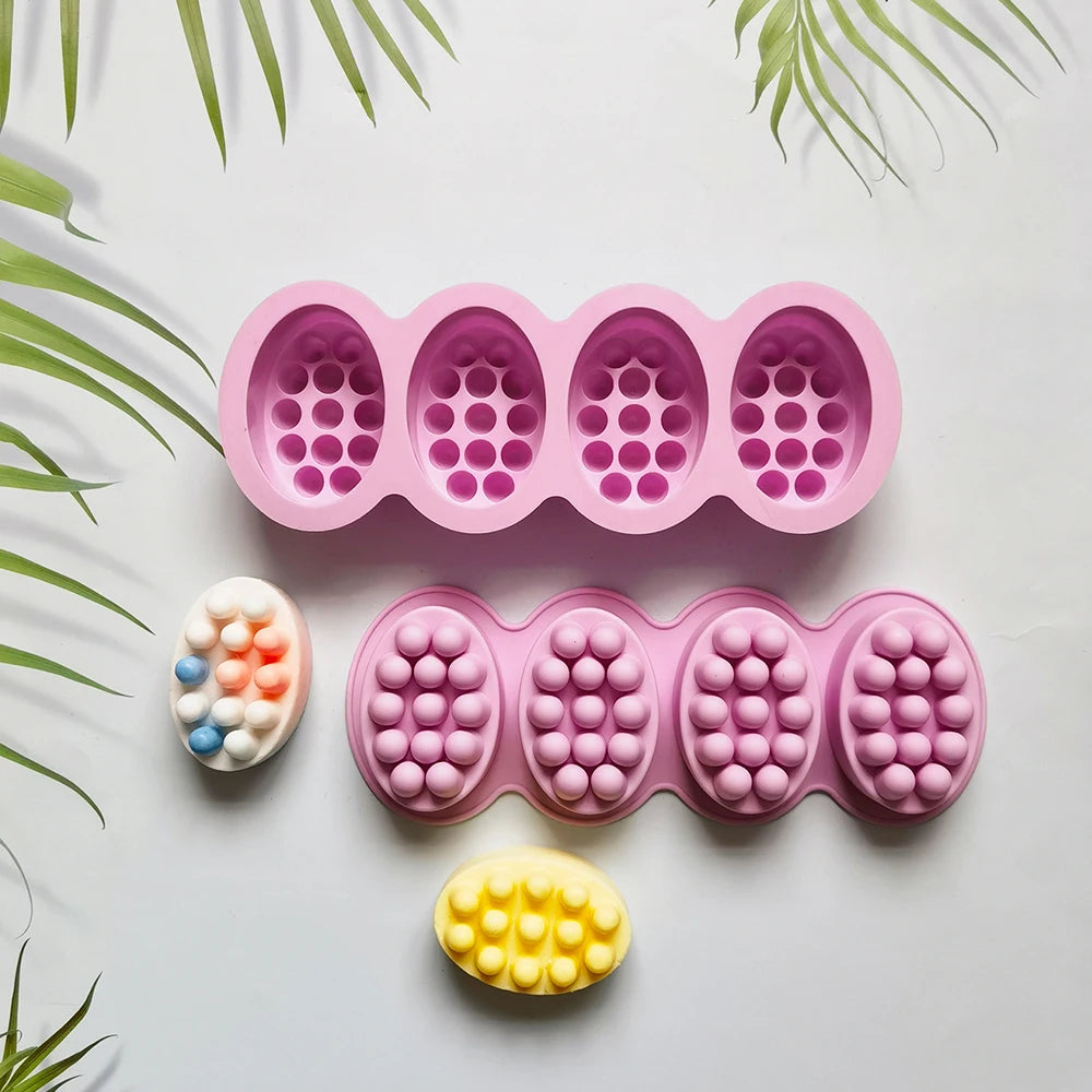 Silicone Soap Mold Massage Shape Mold for Soap Making