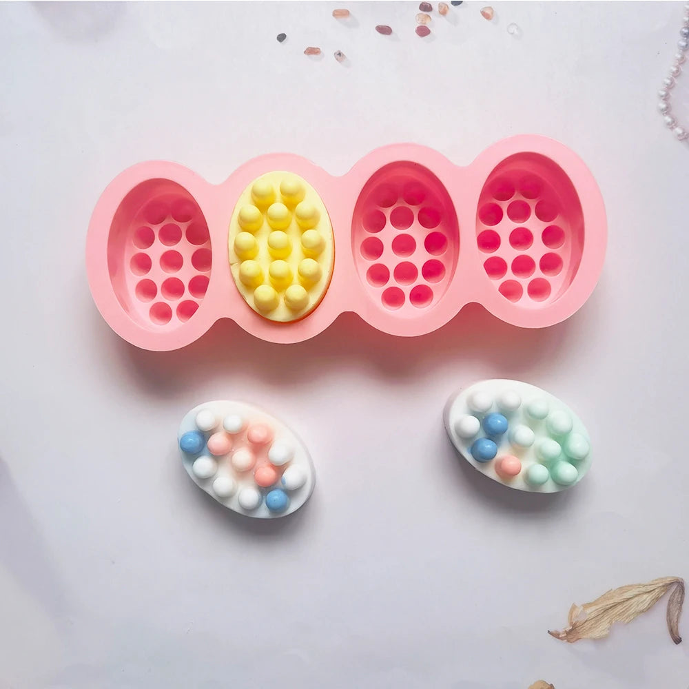 Silicone Soap Mold Massage Shape Mold for Soap Making
